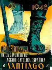L'affiche du pèlerinage des jeunes de 1948 (source revue Signo)