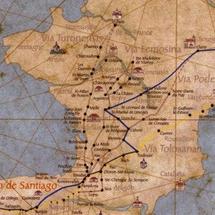 Extrait de la carte, itinéraires en France