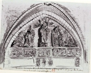 L’arcade bâtie en 1407 - dessin de Charles-Louis Bernier en 1786