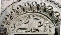Les vierges aux pieds de saint Jacques (Compostelle, cathédrale, transept Sud)