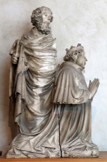 Tombeau du cardinal Lagrange, saint Jacques présente Charles VI