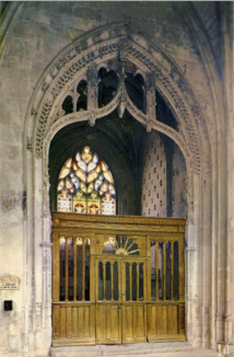 Entrée chapelle Saint-Jacques, Cléry