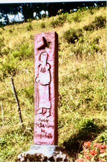 La stèle sur le lieu de sa bénédiction La stèle sur le lieu de sa bénédiction