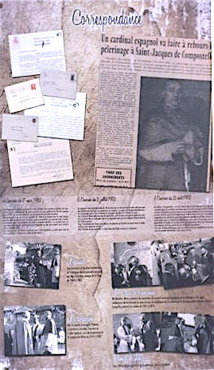 Un panneau de l'exposition