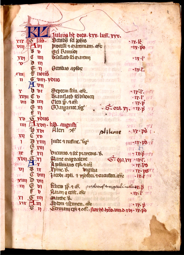 Le calendrier des fêtes du mois de juillet
