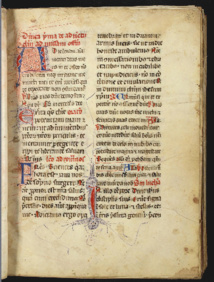 Une page du Missel de la confrérie Une page du Missel de la confrérie