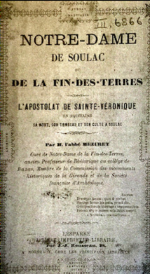 Couverture de la première édition du livre de l'abbé Mezuret Couverture de la première édition du livre de l'abbé Mezuret