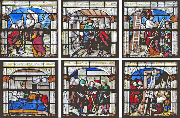 Vitrail reconsitué Vitrail reconsitué