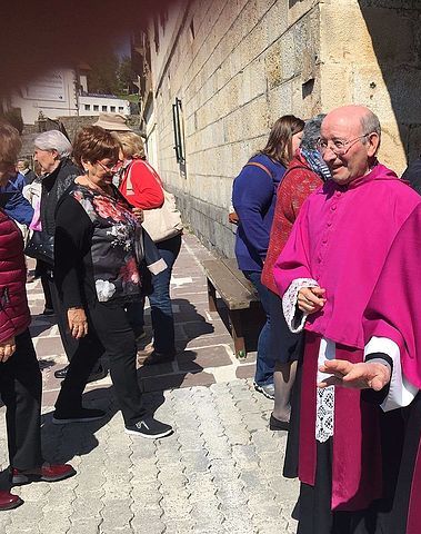 Le chanoine Navarro à Roncevaux