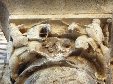 Le combat de Roland et Ferragut, Estella, palais des rois de Navarre