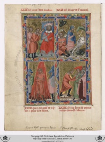 Folio entier consacré au miracle de Prato (Vat. Lat. 8541 c. 38v )