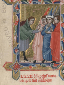 Les miniatures uniques de saint Jacques dans le Légendaire Angevin Hongrois, lettre 133
