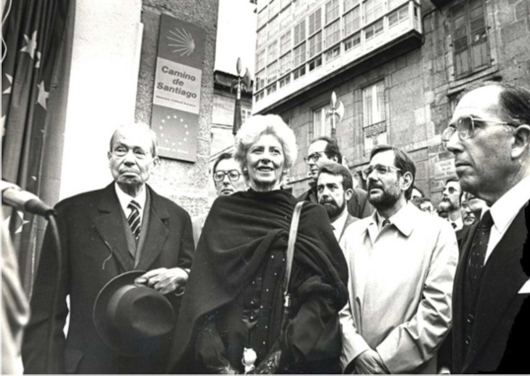 Personnalités présentes à Santiago. (Source : La revue Peregrino et Xacopedia, encyclopédie virtuelle sur le Camino de Santiago) Personnalités présentes à Santiago. (Source : La revue Peregrino et Xacopedia, encyclopédie virtuelle sur le Camino de Santiago)