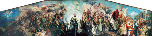 L'ensemble de la peinture