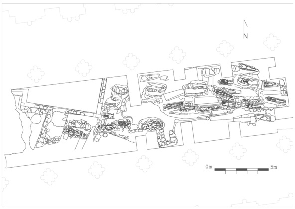 Le plan des fouilles Le plan des fouilles