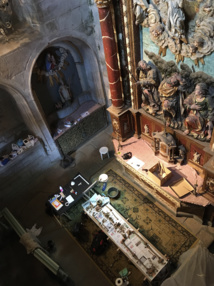Une partie du chantier sous sous le sol de la cathédrale