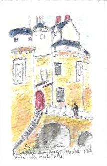 Aquarelle originale d'Anik MARIN Aquarelle originale d'Anik MARIN