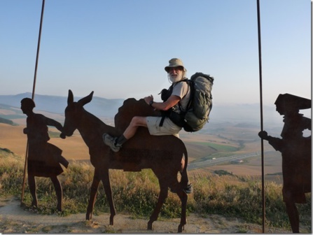 L'auteur, Jacques Hayaert, à l'alto del Perdon L'auteur, Jacques Hayaert, à l'alto del Perdon