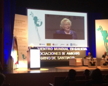 Jeannine Warcollier à Compostelle en juin 2015