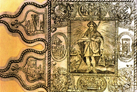 Banière de confrérie, musée d'Avignon Banière de confrérie, musée d'Avignon