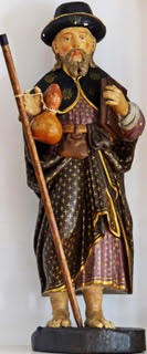 Statue de saint Jacques Saint-Jean de Luz (cl. J-P Dupin)