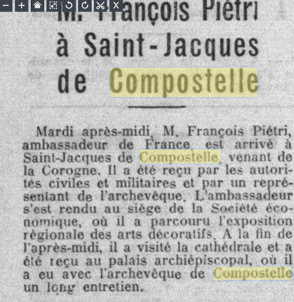 Deux ambassadeurs de France en Espagne 1939 – 1944, étape 65