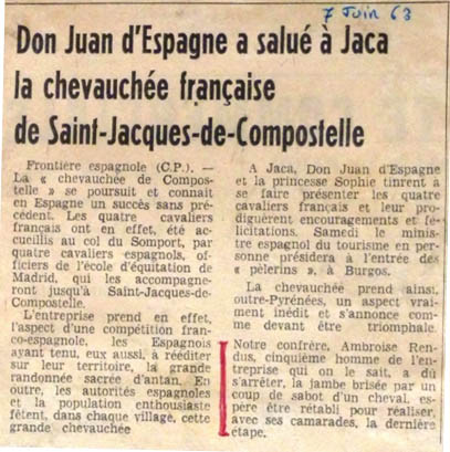 Article de La Dépêche du 7 juin 1963
