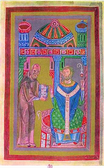 Miniature du manuscrit ayant révélé le voyage de Godescalc