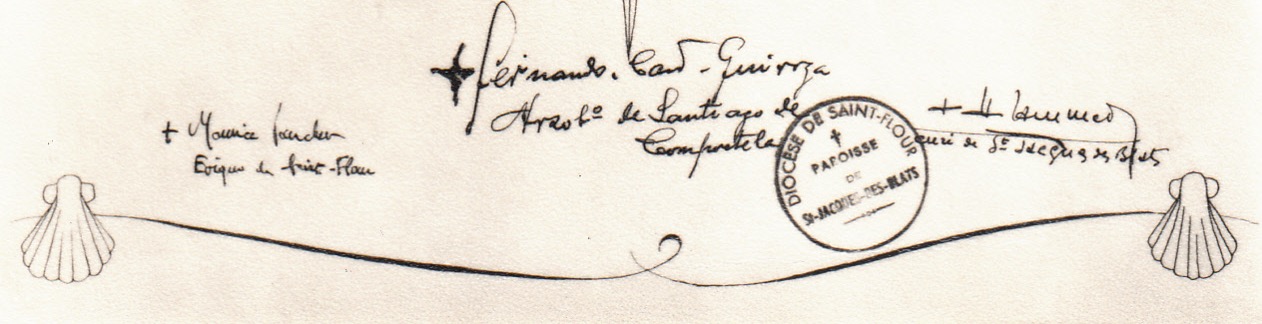 Les signatures du document souvenir de cette inauguration
