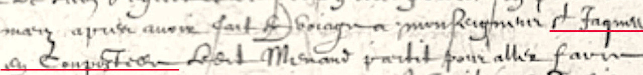 Trouver des pèlerins de Compostelle  dans les registres paroissiaux, étape 101