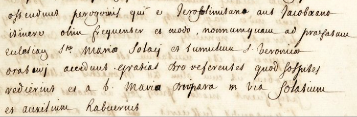 Extrait du manuscrit montrant la phrase analysée Extrait du manuscrit montrant la phrase analysée