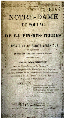 Couverture de la première édition du livre de l'abbé Mezuret