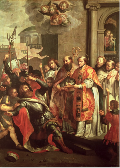 Conversion de Guillaume, musée de Valenciennes saint Bernard et le duc (Pepyn)