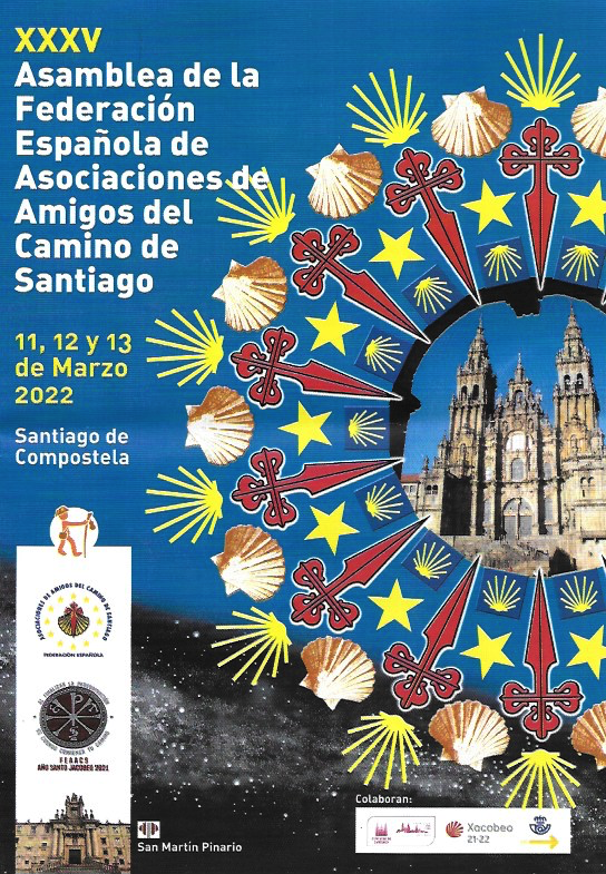 A Compostelle, l'AG de la Fédération des associations jacquaires espagnoles, lettre n°131
