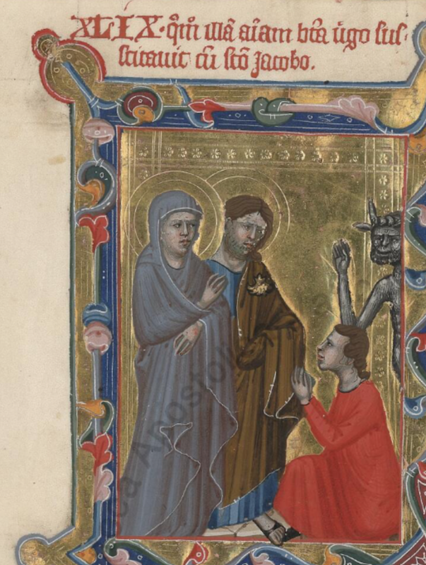 Les miniatures uniques de saint Jacques dans le Légendaire Angevin Hongrois, lettre 133