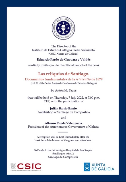 La presencia del cuerpo del apóstol Santiago en Compostela, carta 141 La presencia del cuerpo del apóstol Santiago en Compostela, carta 141