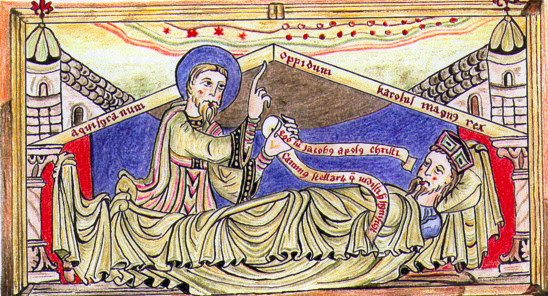 Le songe de Charlemagne. Codex calixtinus, Livre IV (restitution Janine Michel)