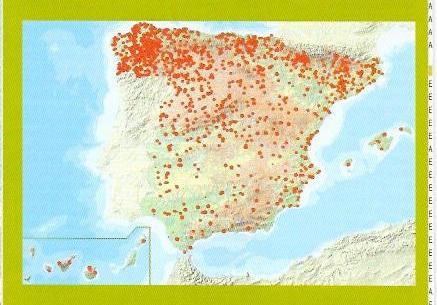 Implantations d'églises Saint-Jacques en Espagne