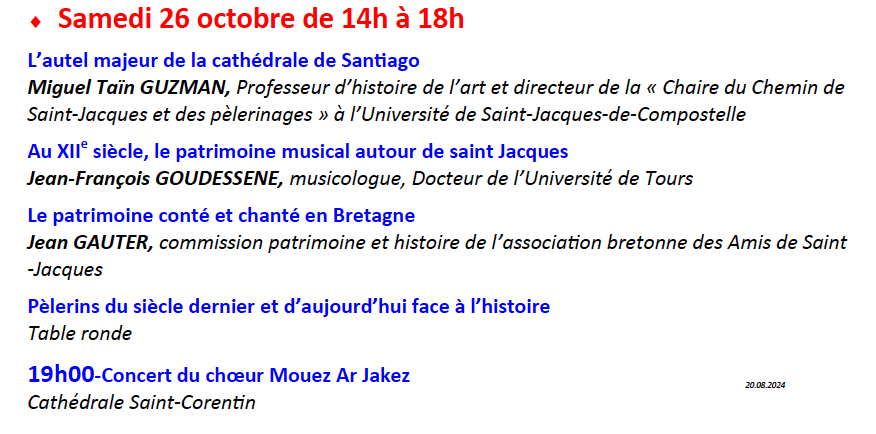 Quimper 25-26 octobre 2024, les Patrimoniales de l'IRJ Quimper 25-26 octobre 2024, les Patrimoniales de l'IRJ