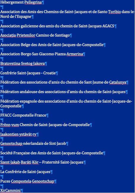La Fédération Camino Europa Compostela