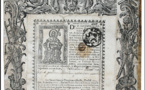 Compostela authentifiant le pèlerinage de Etienne Boret en 1749 ; A.D.24, J 2041-17 (Arch, Dep. 24)
