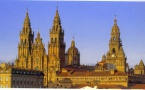 Santiago, la cathédrale au couchant