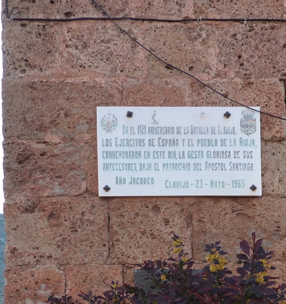 48-Clavijo plaque mur église 1965