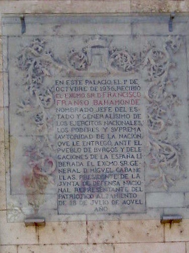 48-Burgos capitainerie plaque droite historique
