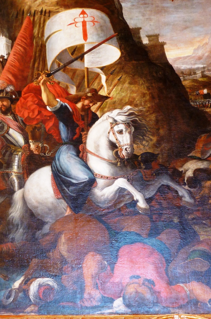 Clavijo ermitage Santiago tableau Matamore (détail) Clavijo ermitage Santiago tableau Matamore (détail)